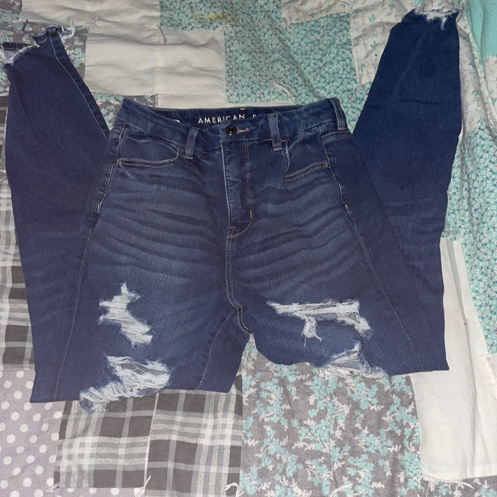 American eagle Curvy super high rise jegging jeans size 4!